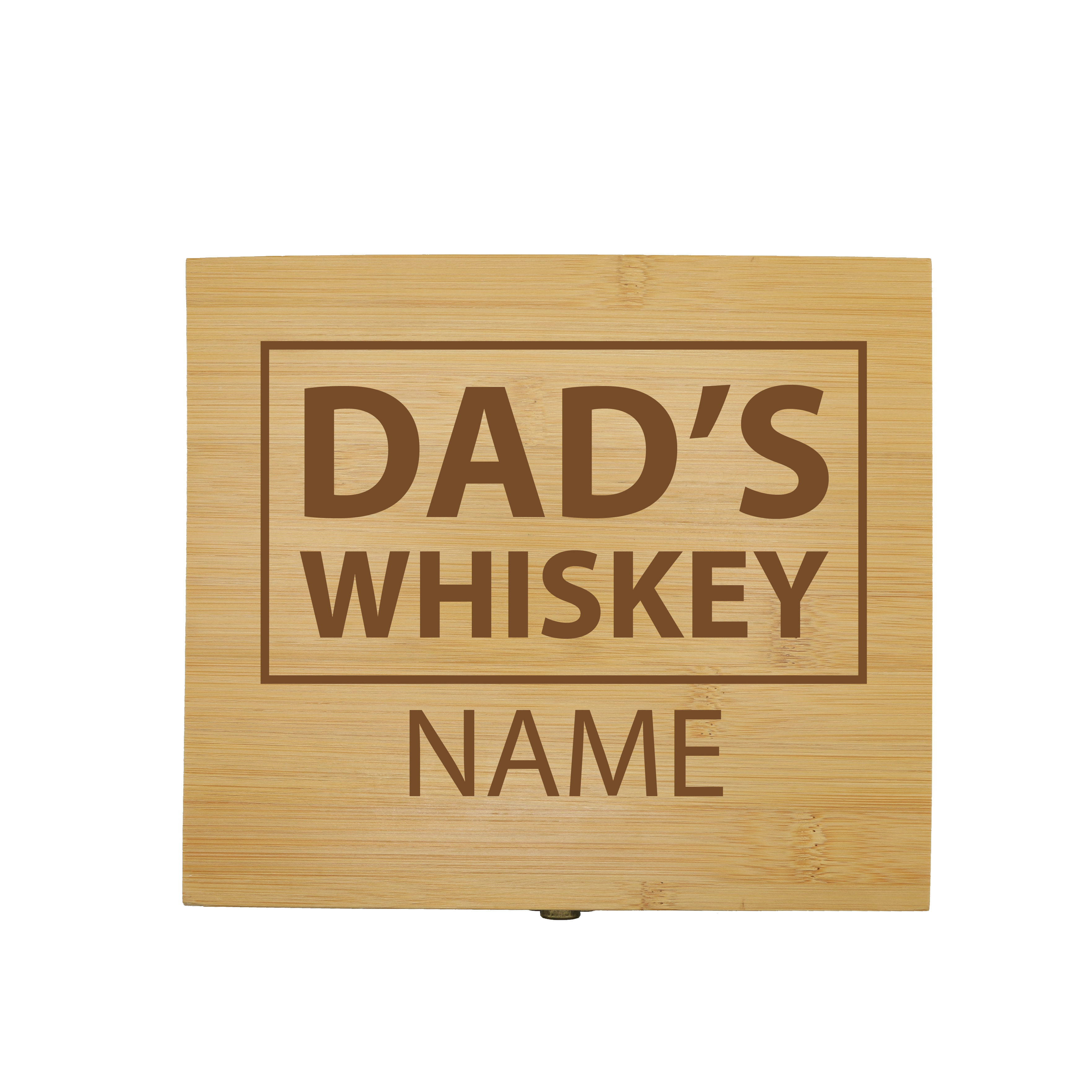 Personalised Dad's Wooden Whisky Box Gift Set 